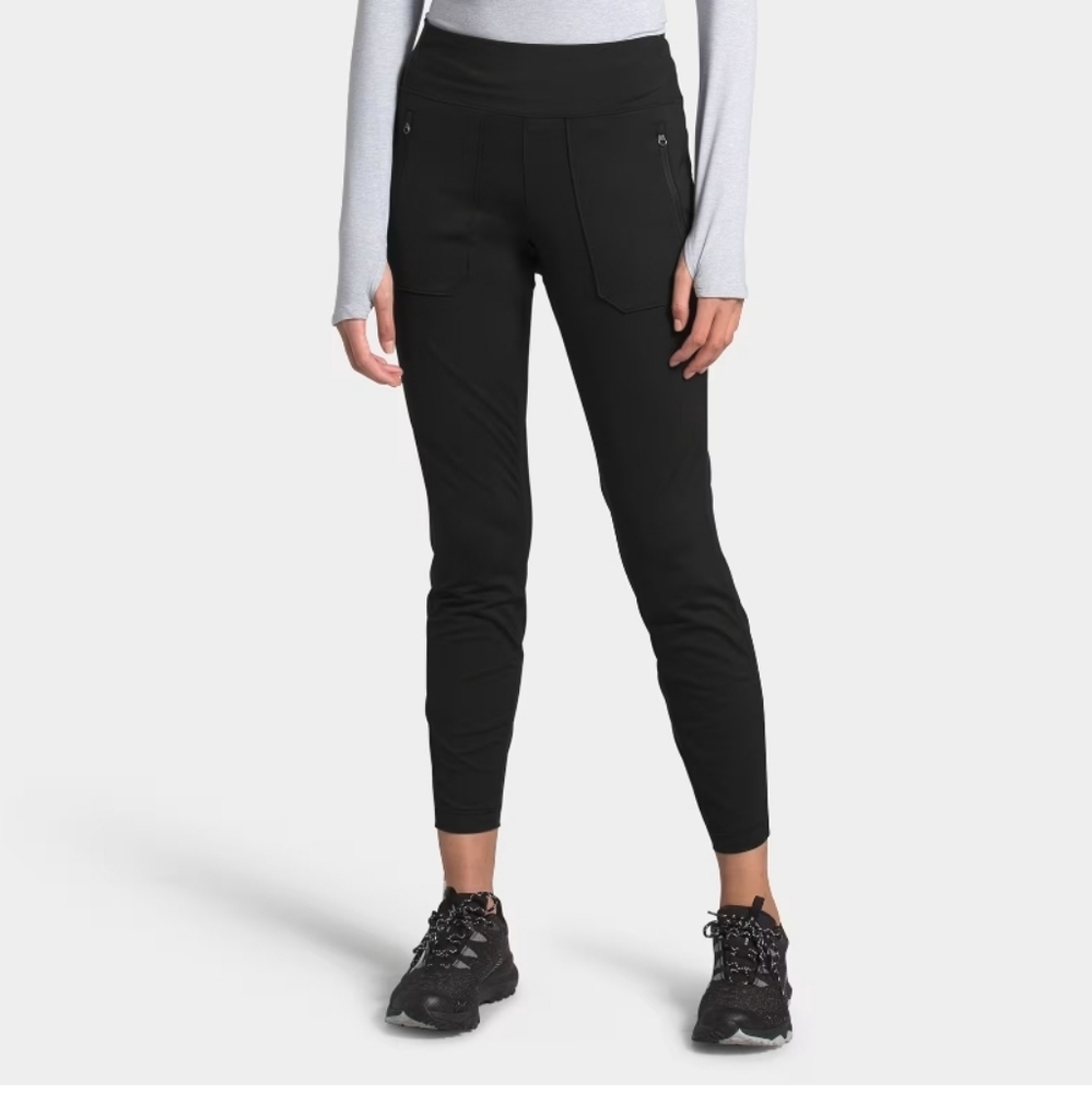 THE NORTH FACE Women's Hiking High-Rise Tight Black Pants, Sport Leggins